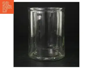 Glasvase (str. H. 17,5 cm. ø. 13,5 cm)