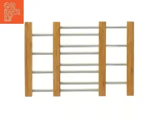 Bordskåner i bambus og metal (str. 24-40 cm)