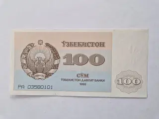 100 So'm Uzbekistan 1992