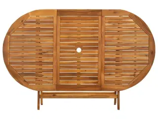 Foldbart havebord 160x85x75 cm massivt akacietræ