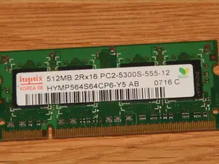 RAM, 1 stk., a 512Mb