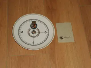 Platte. Søfartsplatte. Kompasplatte. 1978