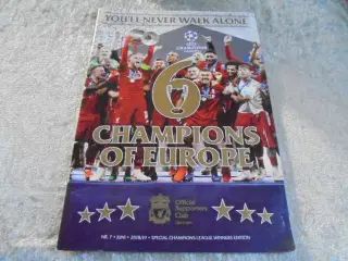 6 x Champions of Europe – Liverpool FC  