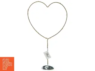 Hjerte med LED lyskæde Ubrugt med prismærke (str. 27 x 16 cm)