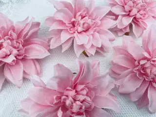 Kunstig blomster lyserøde 5 stk. 