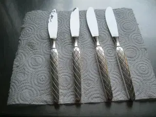 Harlekin sølvplet knive 22 cm