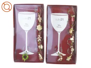 nye winecharms til vinglas julemotiver, der også kan bruges som den fineste pynt til gaver eller til det lille juletræ