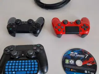 Playstation controllere. Gran Turismo 7. Skærmkabe