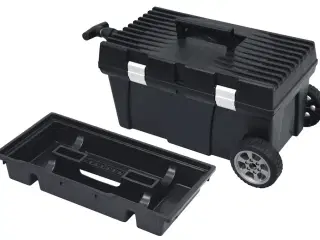 Værktøjskasse på hjul med teleskopskaft