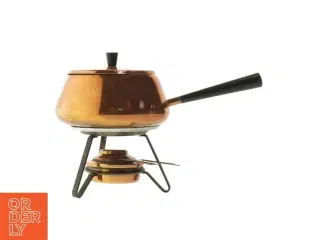 Kobber fonduegryde (str. Ø 18 cm)