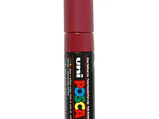 Posca Tusch, PC-8K, streg 8 mm, broad, red wine, 1 stk.