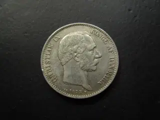 2 kroner 1875 detaljeret eksemplar