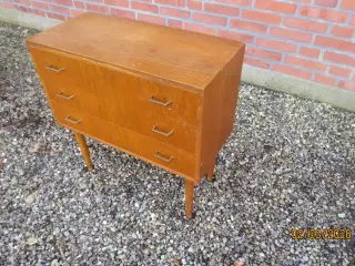 1 stk Teak Kommode med 3 skuffer