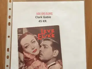 Filmprogrammer - Clark Gable - se pris