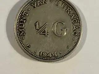 1/4 Gulden Curacao 1944 - Renset