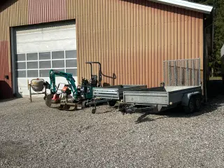 Udlejning af minigraver 