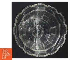 Glasfad på fod (str. H. 17,5 cm. ø. 15,5 cm)
