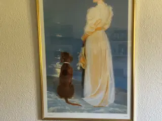 Plakat strandpromenade afMichael p. Ancher