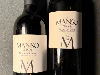2 flasker Manso Crianza – Ribera del Duero 2014