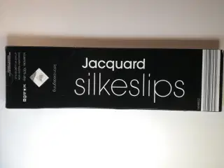 Jacquard silkeslips - Enrico Mori - m. blå cirkler