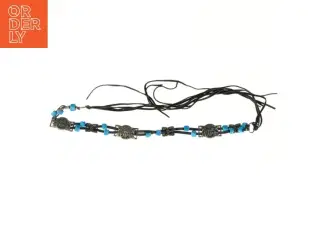 Læder og perlebælte (str. 160 cm)