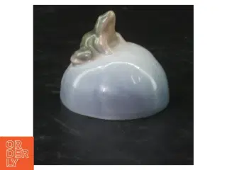 Lille porcelænsfigur med frø på sten 507 Royal Copenhagen (str.  4x4 cm)