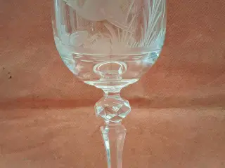 6 Bøhmiske krystalglas