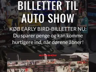 2 Autoshow weekend billetter