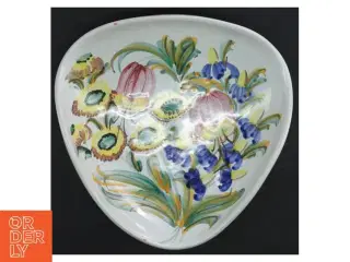 Håndmalet keramik fad (str. 17,5 x 17,5 cm)