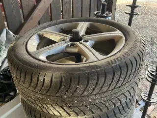Alufælge med vinterdæk til Mercedes A