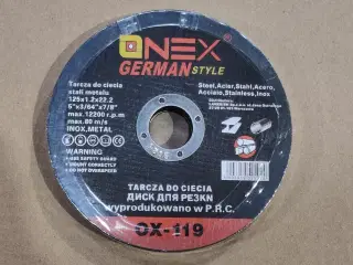 50 stk. 125 mm skæreskive til metal.