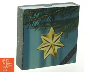 Forgyldt juletræsstjerne fra Rosendahl (str. 8x8 cm)