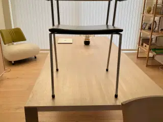 Spisebordstole model AX 826 Eg olie/læder