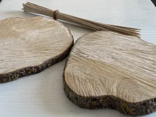 Træskiver i birketræ til dekoration