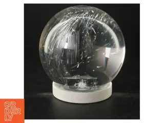 Glaskugle bordlampe fra S T A R (str. 15x15 cm)