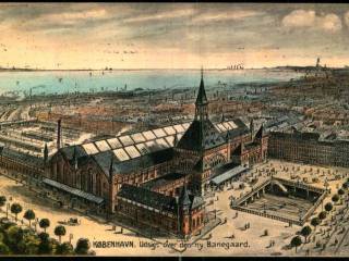 København -  Udsigt over den ny Banegaard - Stender 17554 - Brugt