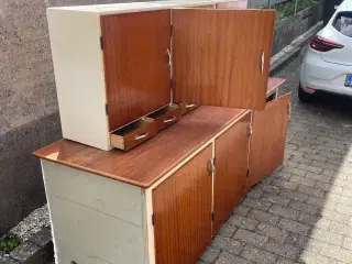 Retro køkkenbord + overskab