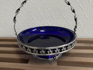 Opsats med blåt glas