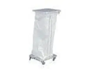 1 stk. Affaldsvogn 60/100 ltr hvidlakeret m/pedal & vippelåg