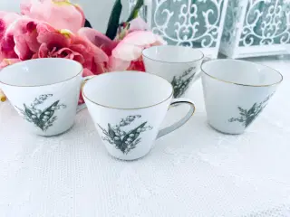 Liljekonval kaffekopper kopper stel 