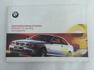 Instruktionsbog dansk Coupe C23722 BMW E46