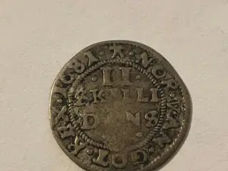 2 Skilling 1681 Denmark