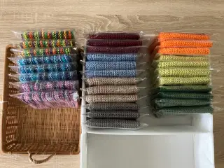Strikkede karklude, 100% bomuld