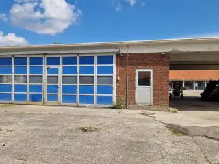 Randers Kaserne. Den gamle tankstation. Garage/lager formål
