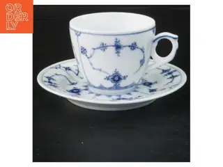 Kaffekop med underkop fra Royal Copenhagen (str. Ø 14&10,5x6,5 cm)