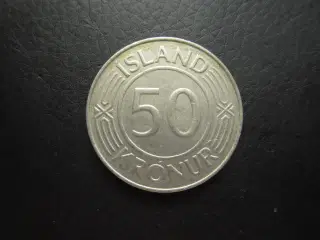 Island 50 kronur 1968 erindringmønt