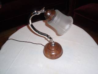 Gammel Sølv bordlampe