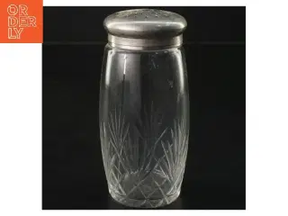 Glas sukker bøsse (str. 14 cm)