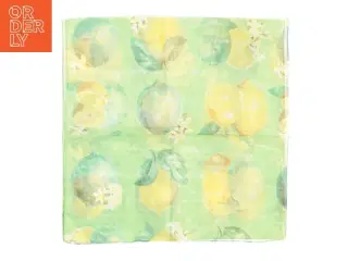 Tørklæde med citronmotiv (str. 155 x. 37 cm)