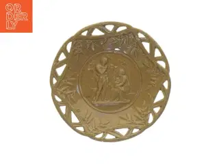 Relieftallerken fra 1870-90 Søholm Bornholmsk keramik (str. Diameter 24 cm)